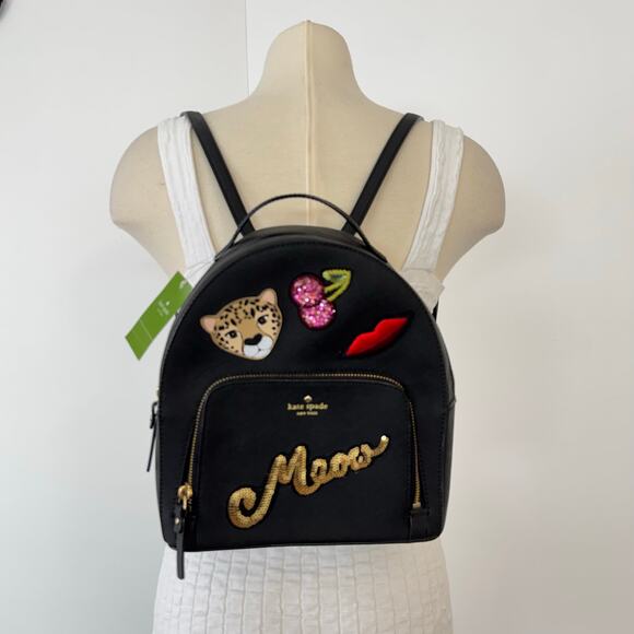 Kate Spade Run Wild Leopard Tomi Backpack with Matching Neda Wallet Ltd Edition main image 9
